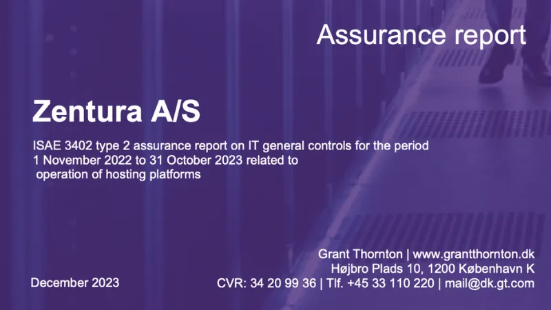 ISAE 3402 II certificate