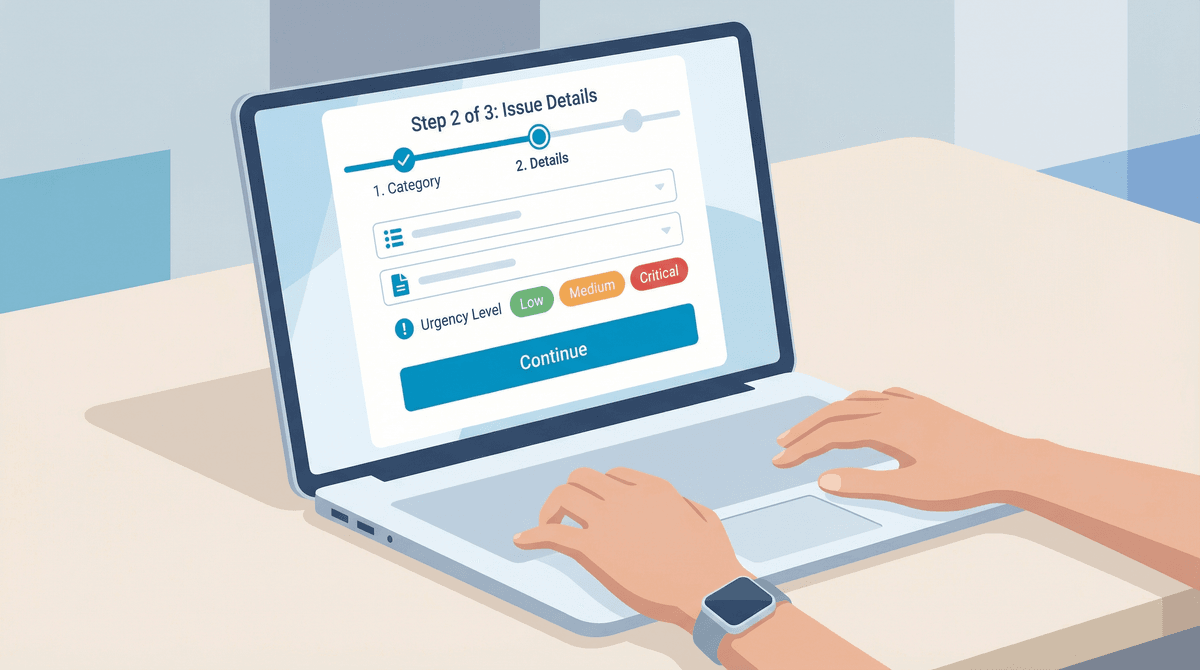 Få hurtigere hjælp med Zenturas nye supportguide – vælg kategori, prioritet og send på under et minut